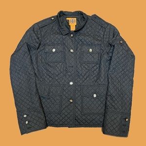 Tory Burch Quilted Black Jacket Women’s Size 8